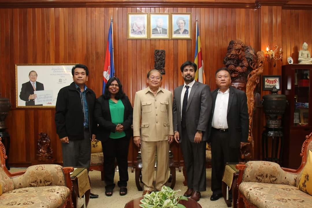AIBD officials meeting Information Minister of Cambodia